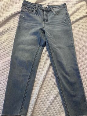 Women's Light Blue Straight-Leg Jeans